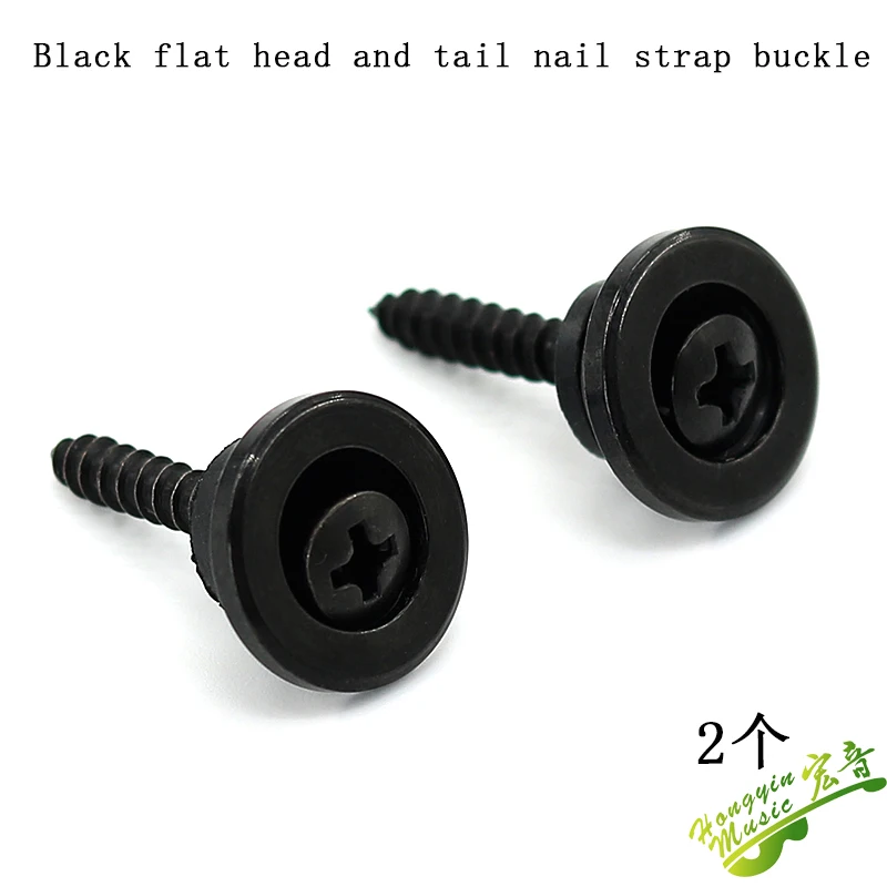 abdeckung mushroom flache kopf metall abs gitarre schwanz nagel strap schnalle taste elektrische gitarre strap nagel voll set free global shipping