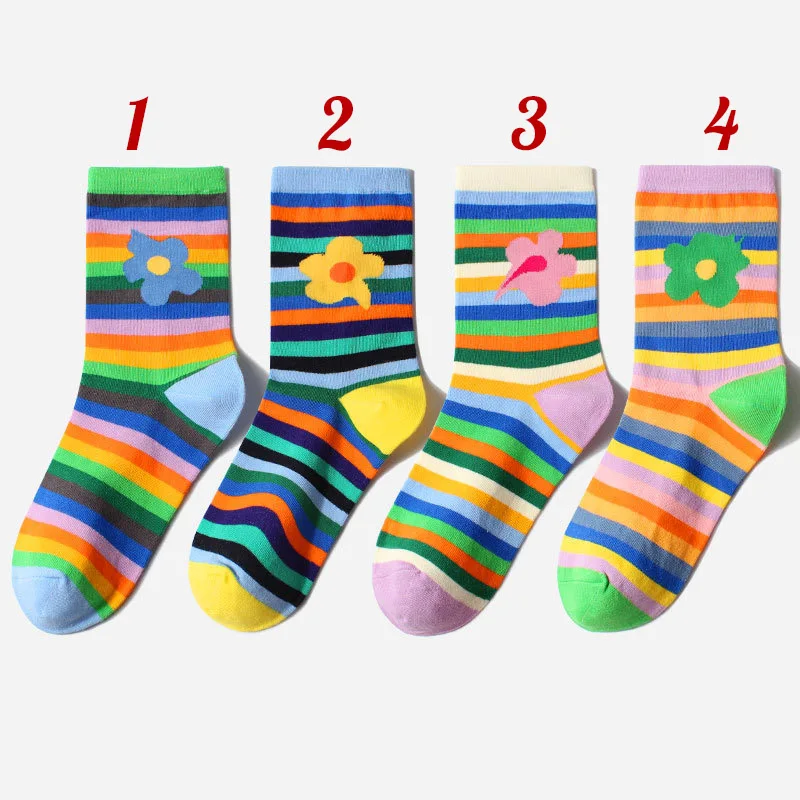 Женские носки Забавные милые Мультяшные Фрукты Банан авокадо лимон яйцо печенье