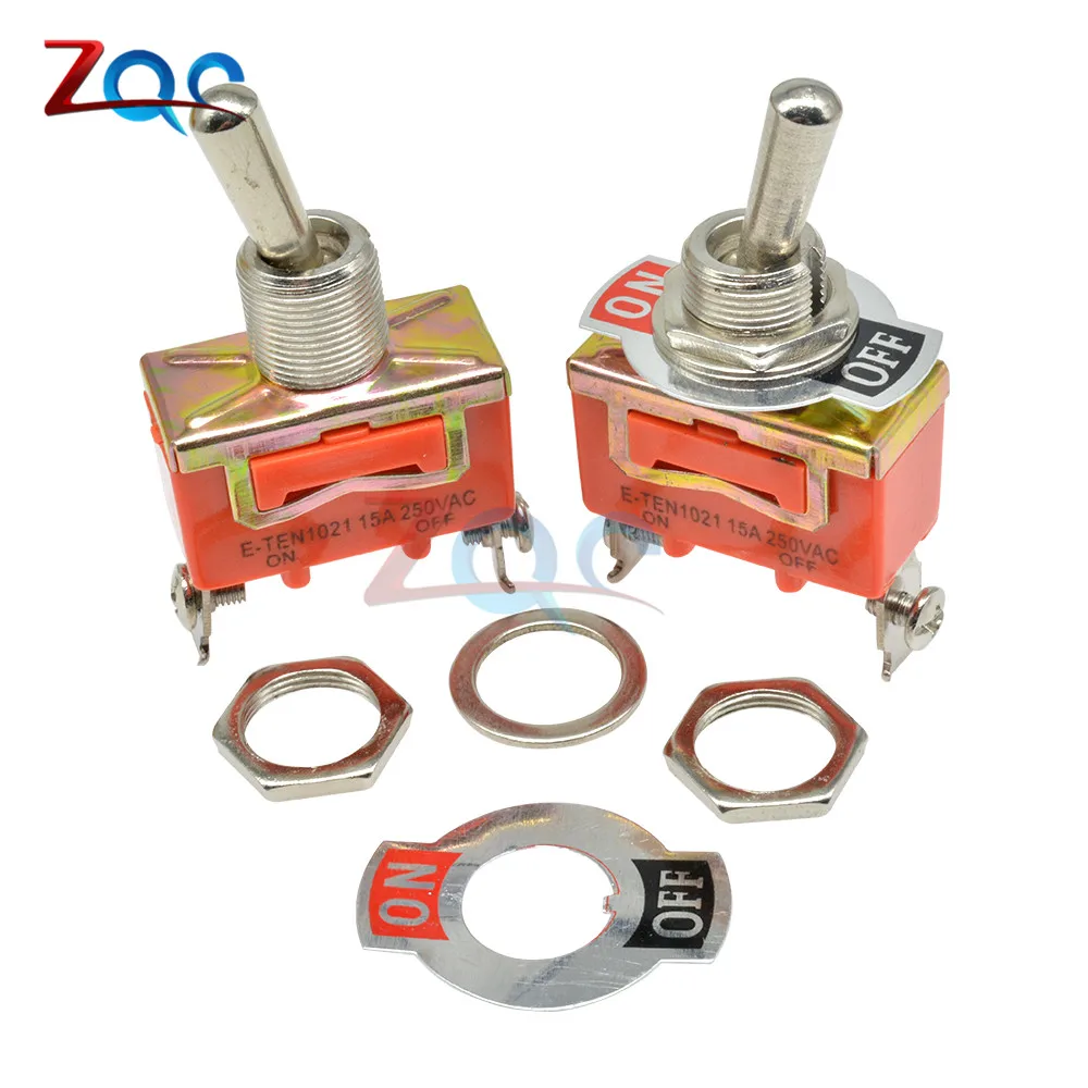 Mini автоматический переключатель AC 250V 15A 2 Pin DPDT On/Off Position медный контакт