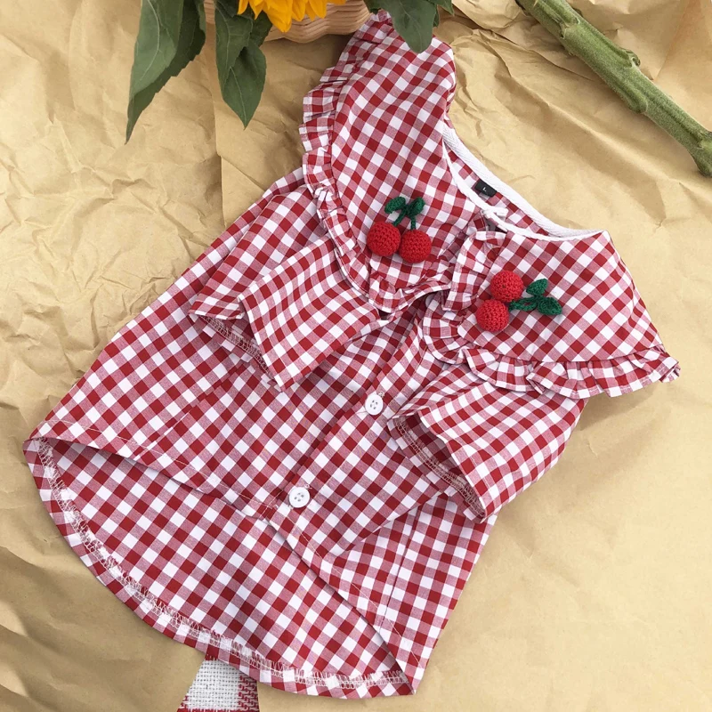 Одежда для собак маленьких девочек чихуахуа йоркширских терьеров летняя осенняя