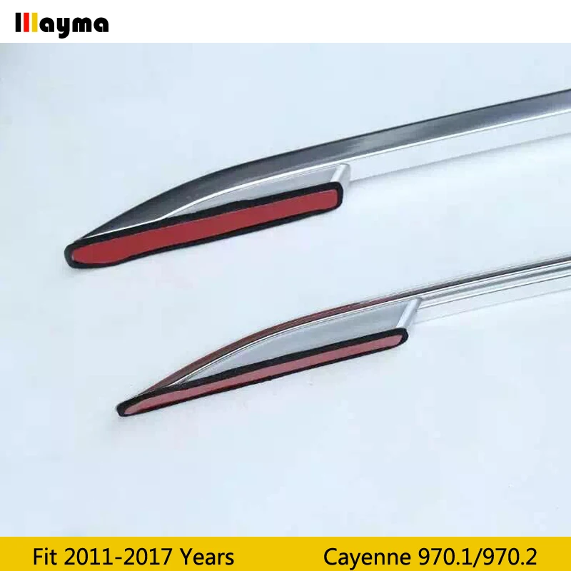 Для Porsche Cayenne 958,1 958,2 2011 багажник на крышу, рейлинги, барные стойки для багажа, верхние стойки, рельсовые коробки, алюминиевый сплав, 3 м, паста