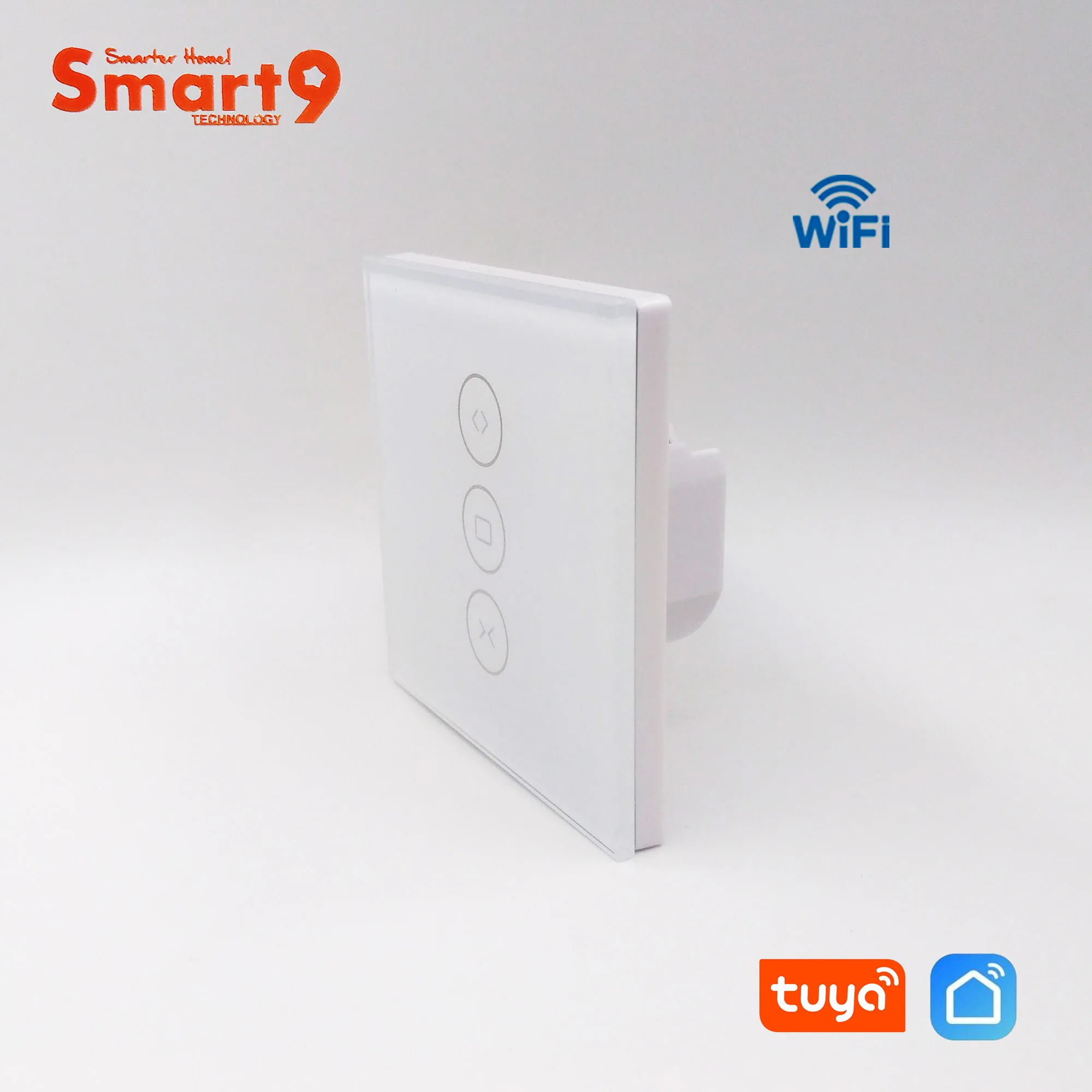 Smart9 WiFi Smart Curtain Switch Glass Surface Design with Backlit Touch Button Life App Control Powered by TuYa | Электроника