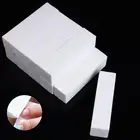 Пилка для акриловых ногтей, белая пилка для ногтей, профессиональные инструменты для шлифовки ногтей маникюр с полировкой, наконечники для маникюра и педикюра