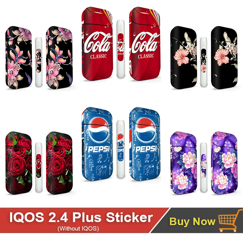 Цветочный дизайн 3M печать ПВХ материал наклейка подходит для IQOS 2 4 Plus защита от