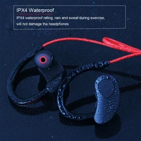 new bluetooth earphone headphones stereo waterproof headphone earbuds in ear neckband earhook with mic for iphone and cellphones