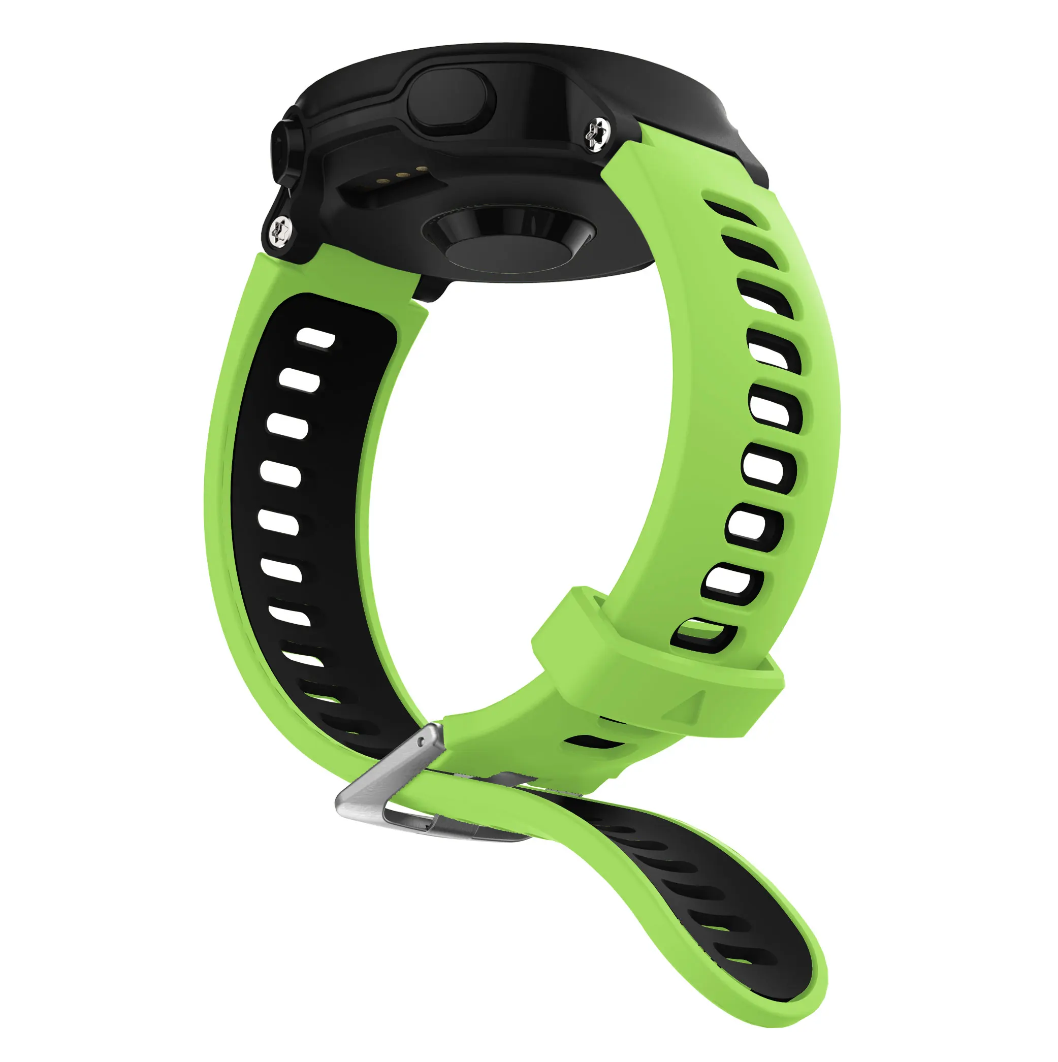 Овальный Двухцветный силиконовый ремешок для Garmin Forerunner 735XT смарт-часов