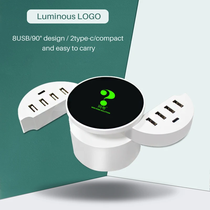 Зарядное устройство с несколькими портами USB Type C быстрое зарядное умным