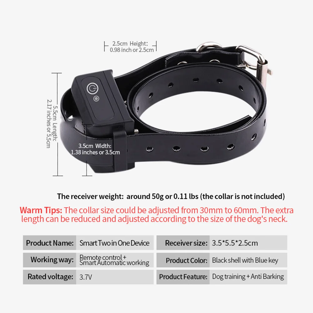2 In1 автоматическое устройство для обучения собак анти собаки кора Дистанционное