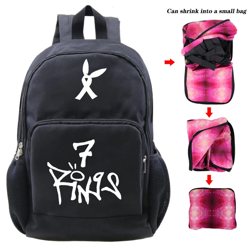knapsack 12 Ариана Гранде рюкзак складной упакованный рюкзак женский мужской рюкзак для подростков мальчиков и девочек сумки для ноутбука/дорожные сумки Machila Escolar - Цвет: knapsack 12