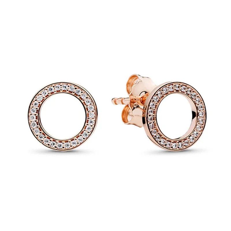 Rose Gold Boosbiy роскошные женские серьги-гвоздики с Микки и Минни из мультфильма Элегантные Изящные серьги Новинка/ювелирные изделия брендовые серьги - Окраска металла: Rose Gold