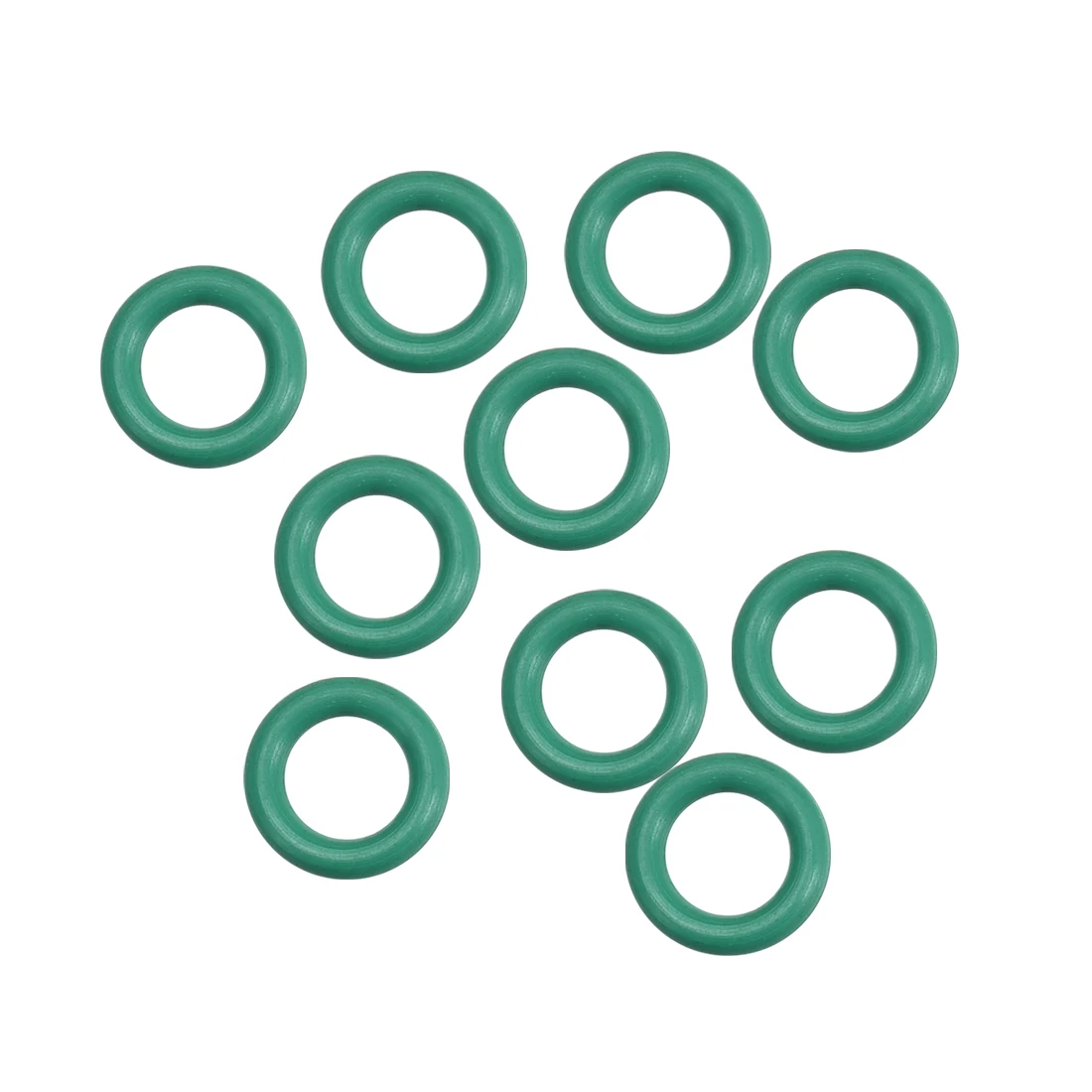 

uxcell 10Pcs Fluorine Rubber O Rings, 7.5mm OD, 4.5mm ID 1.5mm Width, Seal Gasket Green revent leaks in plumbing, machinery