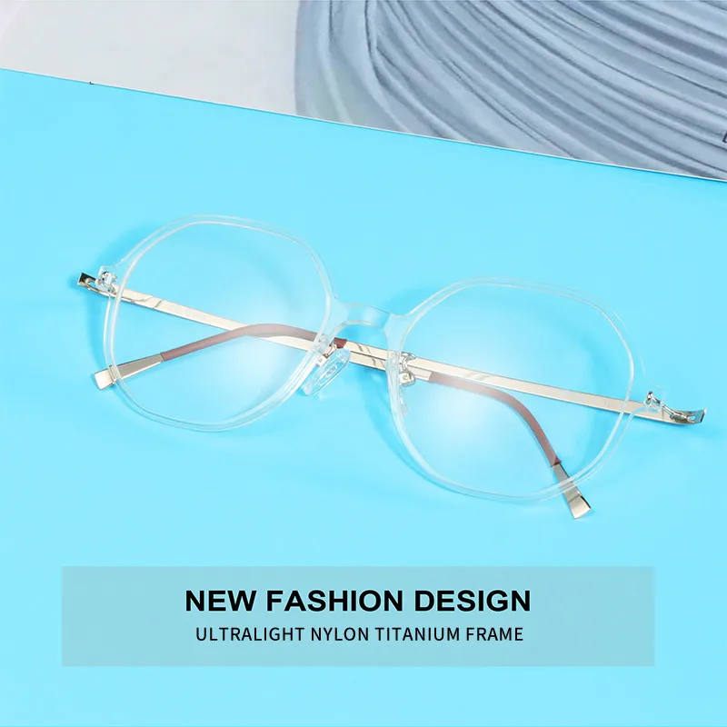 BLUEMOKY нейлоновые титановые оправы для очков женские большие близорукости