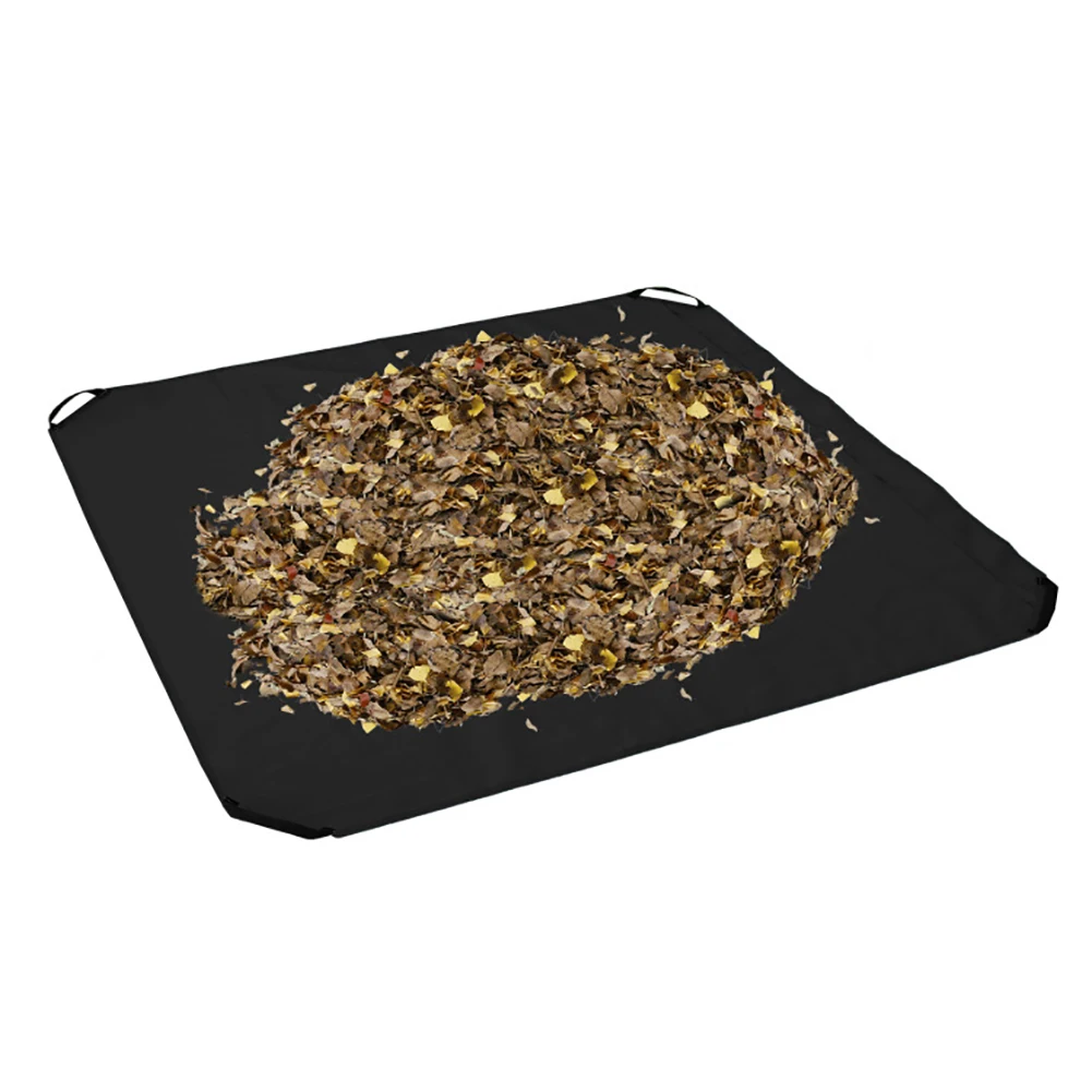 

Grass Garden Waste Mat With Handle Yard Heavy Duty Cleaning Lawn Portable Reusable 2 In 1 Oxford Fabric Leaves Sack Rubbish Bag