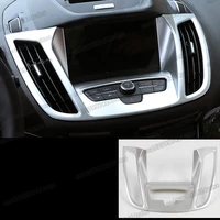 abs car center console dashboard gps screen frame trims for ford kuga escape 2017 2018 2019 interior accessories auto