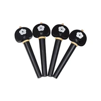 4 pcsset ebony cello pegs shafts high quality hand carved stringed instrument accessories universal tuning repair music tools