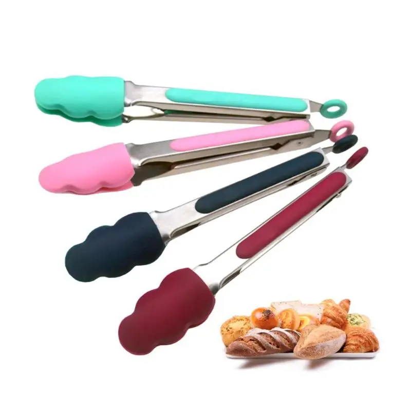 Кухонные щипцы из нержавеющей стали с зажимом для приготовления салата