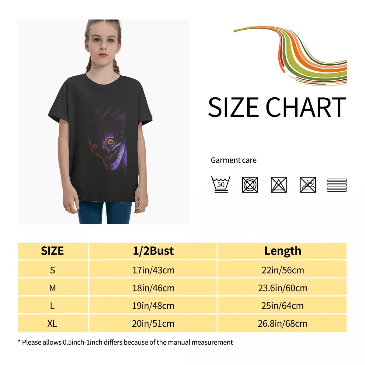 

Anime Fans Yagami Light 6 Girl T-shirt Version to good build Short sleeveRound neck T-shirt