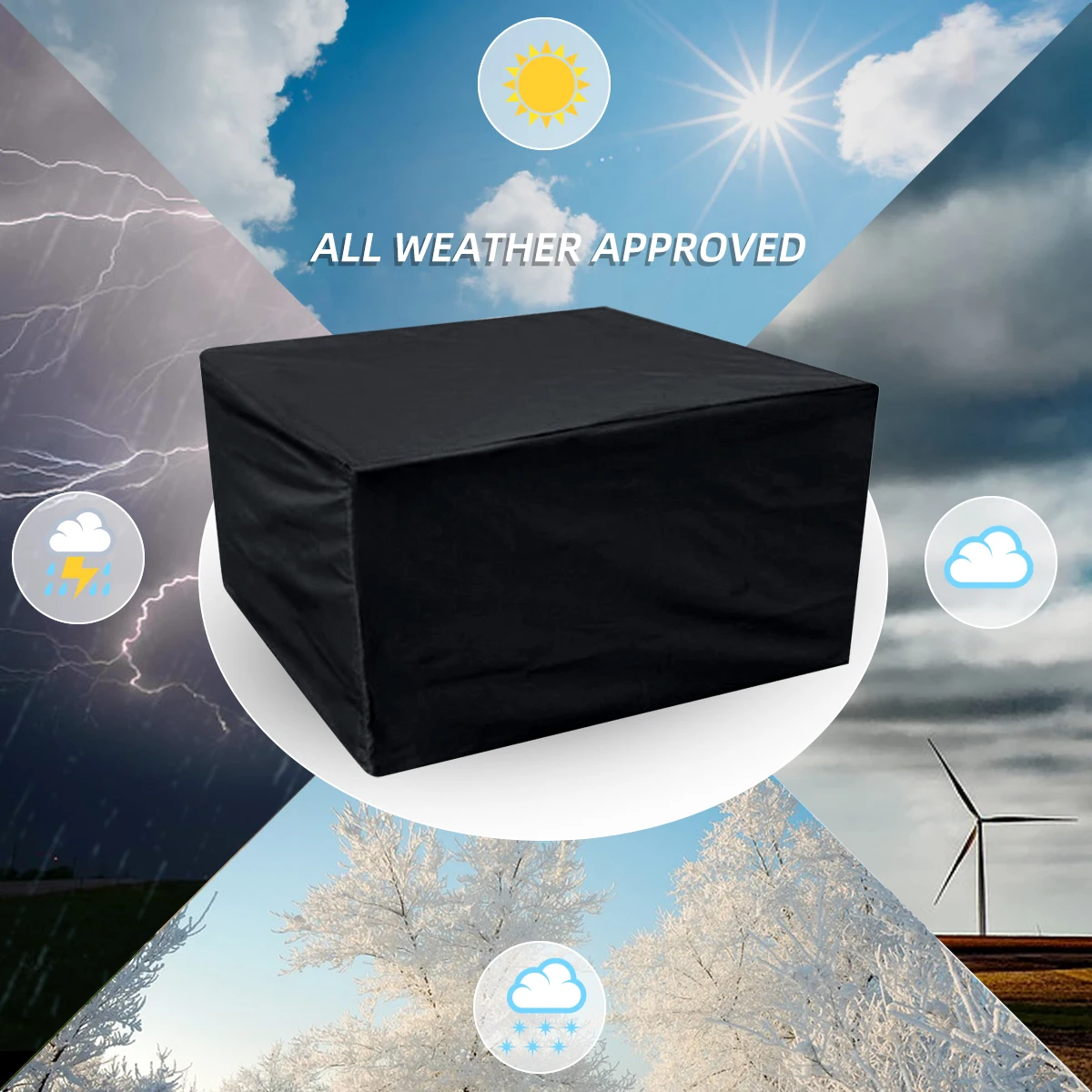 Открытый 5 размеров мебель диван крышка водонепроницаемый пыленепроницаемый