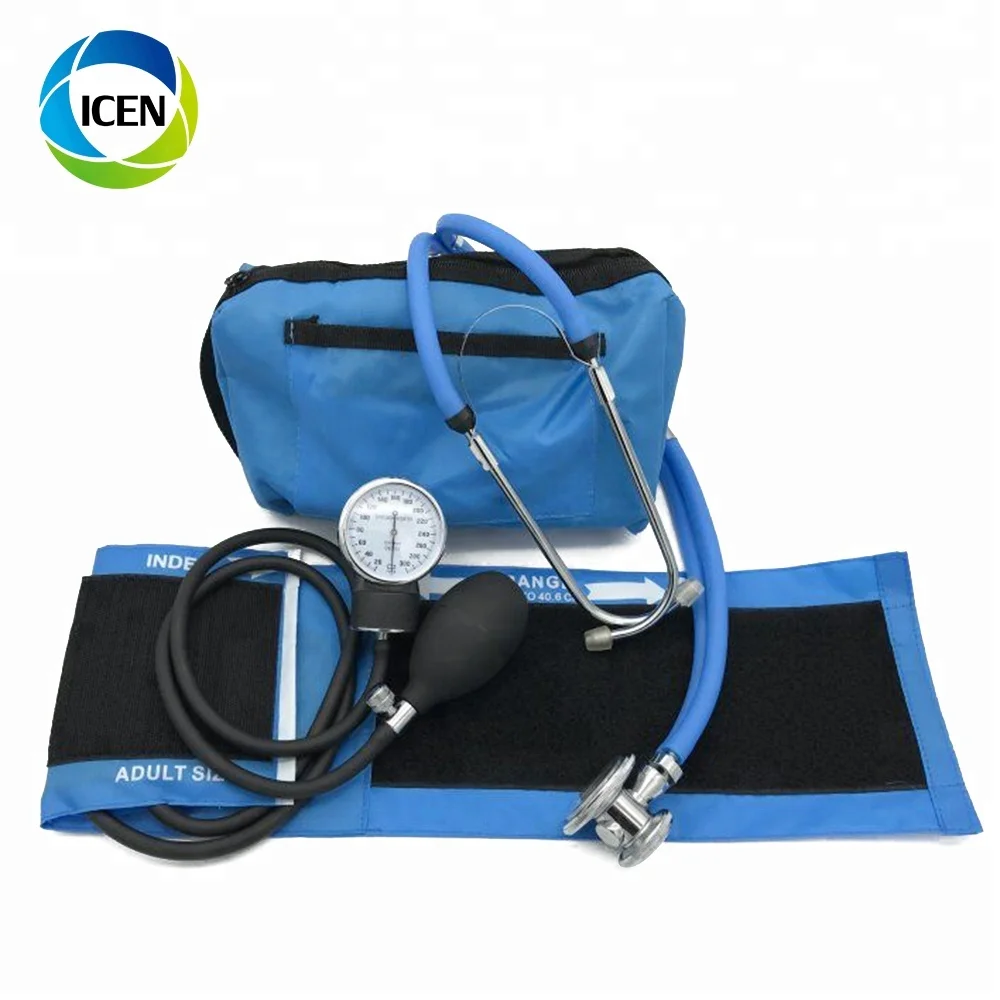 

IN-G018 accurate stethoscope blood pressure monitor aneroid sphygmomanometer with dual head stethoscope