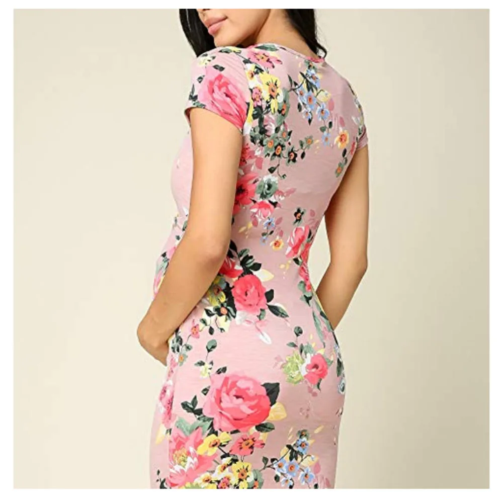 

2021 new pregnant mother European and American sexy printed pencil skirt dress for pregnant women