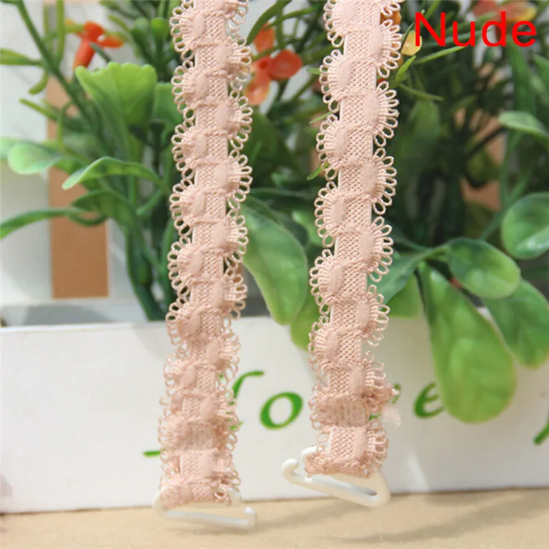 

1 Pair Lace Stealth Transparent Seamless Strap Accessories Lingerie Bra Sexy Bra Antiskid Buckle Word Collar Wild Wide