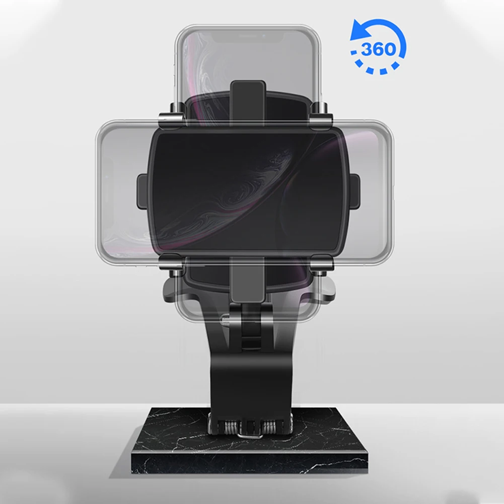 360° car multifunctional phone holder sun visor mirror dashboard gps smartphone mount stand universal mobile phone accessories free global shippi