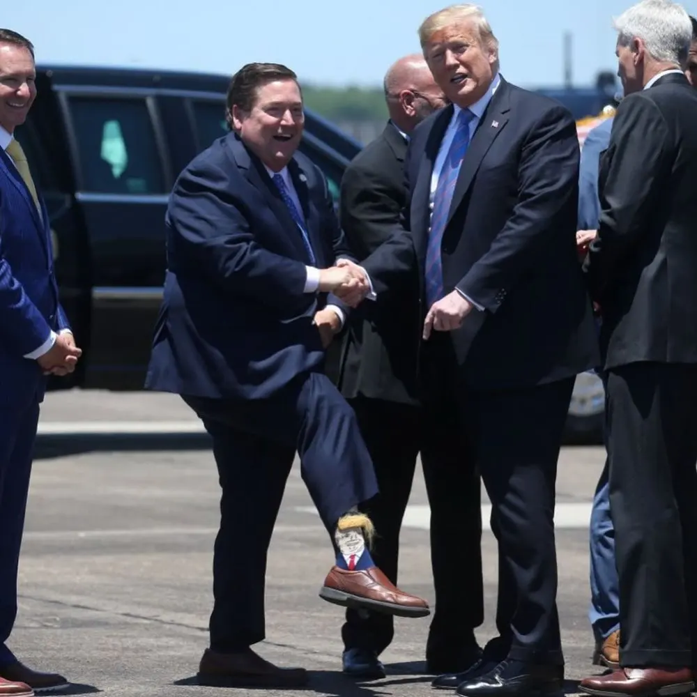 Смешные мужские носки президент Дональд Трамп носки желтый парик волосы милые носки для команды хип-хоп скейтборд удобные носки из хлопка Sokken Meias