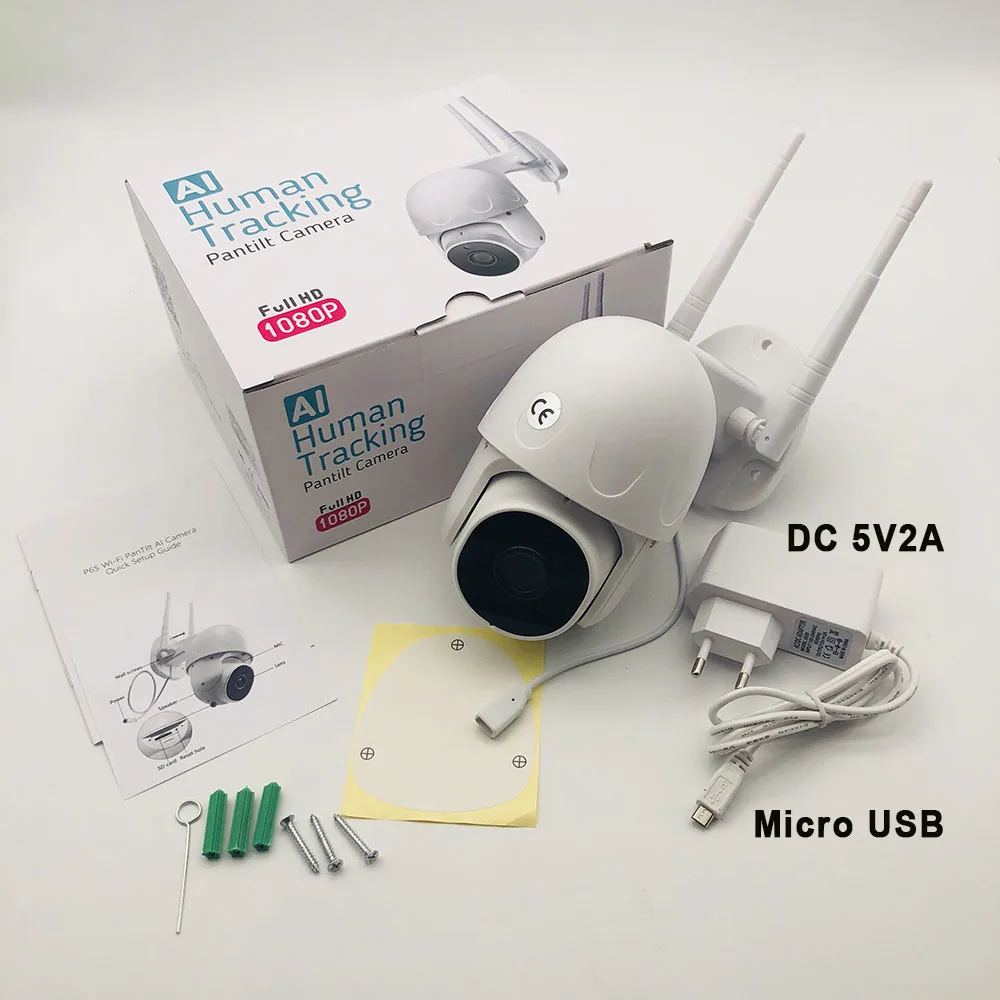 Наружная Водонепроницаемая камера с автослежением человека Wi Fi IP поворотным