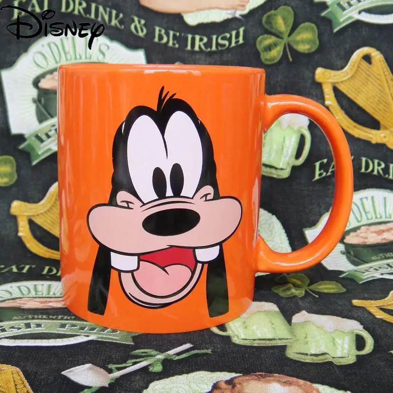 

Disney Ceramic Cup Cute Cartoon Mickey Minnie Personality Creative Milk Cup Simple Large Capacity Mug Coffee Cup Collection Cup