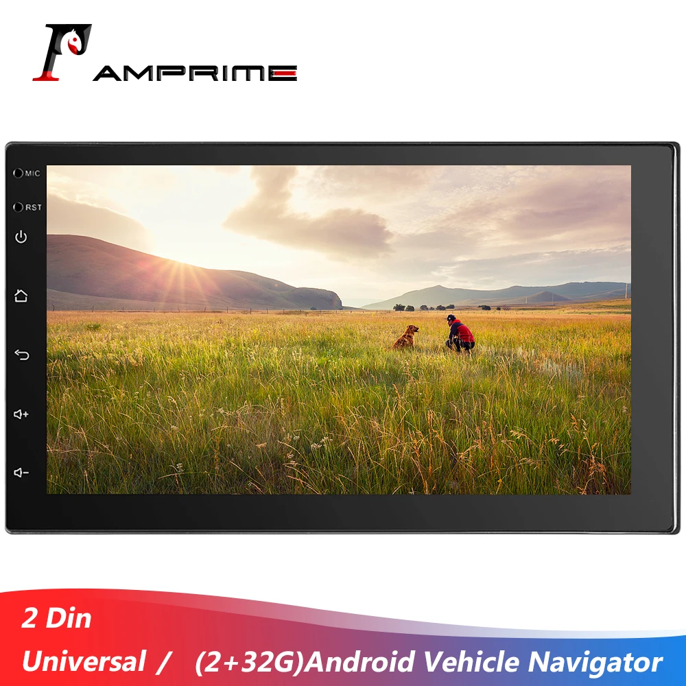 Автомагнитола AMPrime 2 Din Android 6 0 7-дюймовый сенсорный экран MP5-плеер с Bluetooth USB GPS