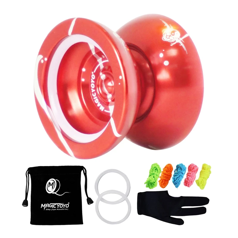 

Шар йо-йо MAGIC YOYO N11 из алюминиевого сплава, с сумкой, перчаткой и 5 нитями