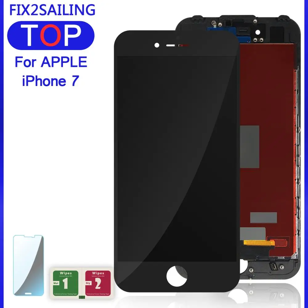 Для Apple iPhone 7 7G 100% класс AAA ЖК-дисплей кодирующий преобразователь сенсорного