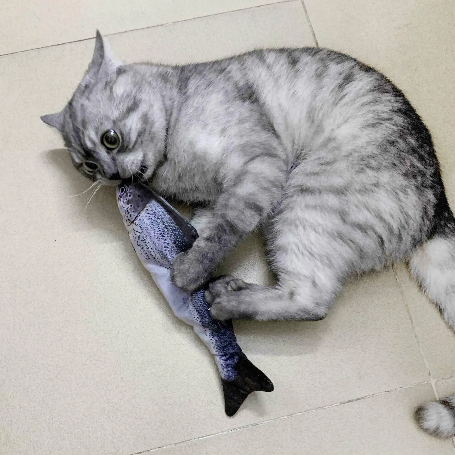 Подвижная рыба игрушка для кошек электронная Мерцающая С Кошачьей Мятой игрушки