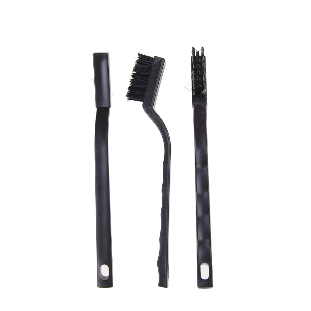 

3pcs/set 17.3cm Mini Wire Brush Steel Brass Set Nylon Cleaning Polishing Detail Metal
