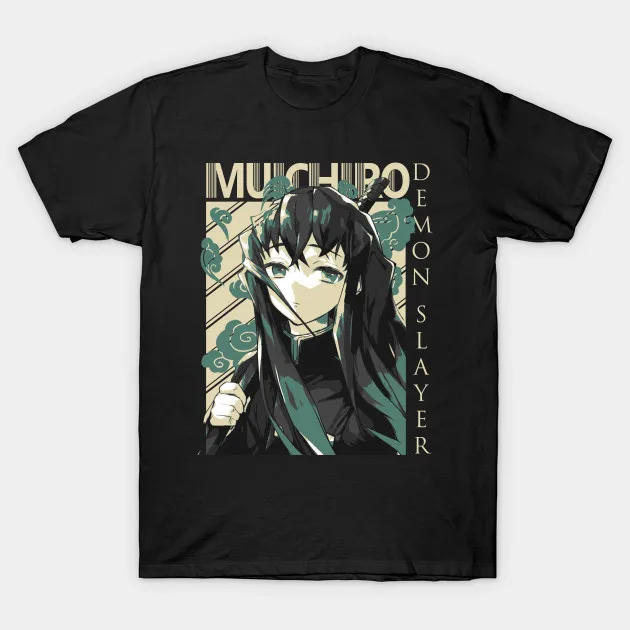 Мужская футболка kimetsu no yaiba Demon slayer Muichiro Tokito женская летние хлопковые футболки