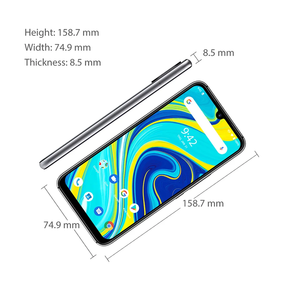 UMIDIGI A7 Pro 6 3 &quotFHD + полный Экран Andriod 10 OS смартфон 64 Гб/128 ГБ Встроенная память LPDDR4X Octa