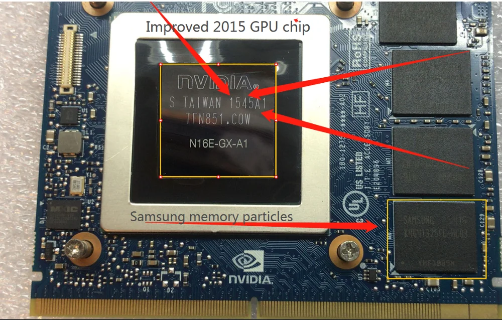 Новая Оригинальная Видеокарта GTX 980M GTX980M SLI X-Bracket N16E-GX-A1 8 ГБ GDDR5 MXM для Dell Alienware MSI hp