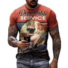 Футболка мужская Спортивная с круглым вырезом и коротким рукавом