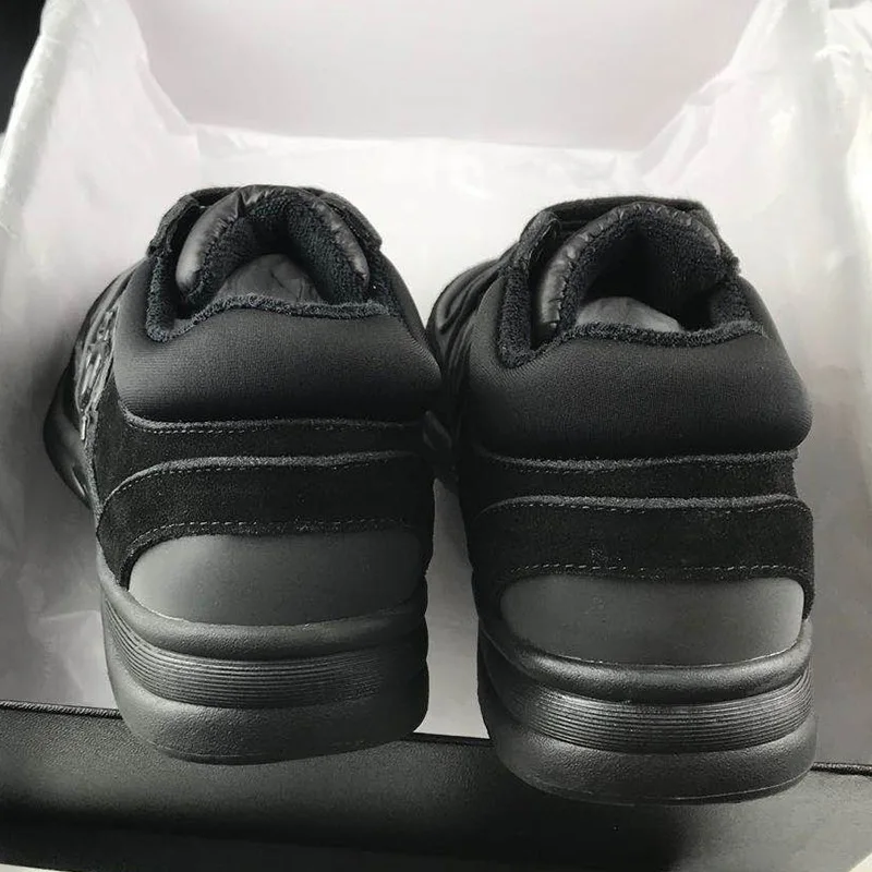 

men's and women's sports shoes couple's top version Italian design evening shining flat shoes black and white mixed