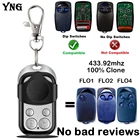 100% клон Flo1 Flo2 Flo4 пульт дистанционного управления гаражной дверью 433 МГц фиксированный код копия лицом к лицу