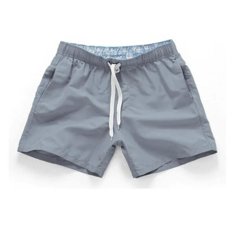 Шорты мужские из полиэстера дышащие однотонные с эластичным поясом повседневные