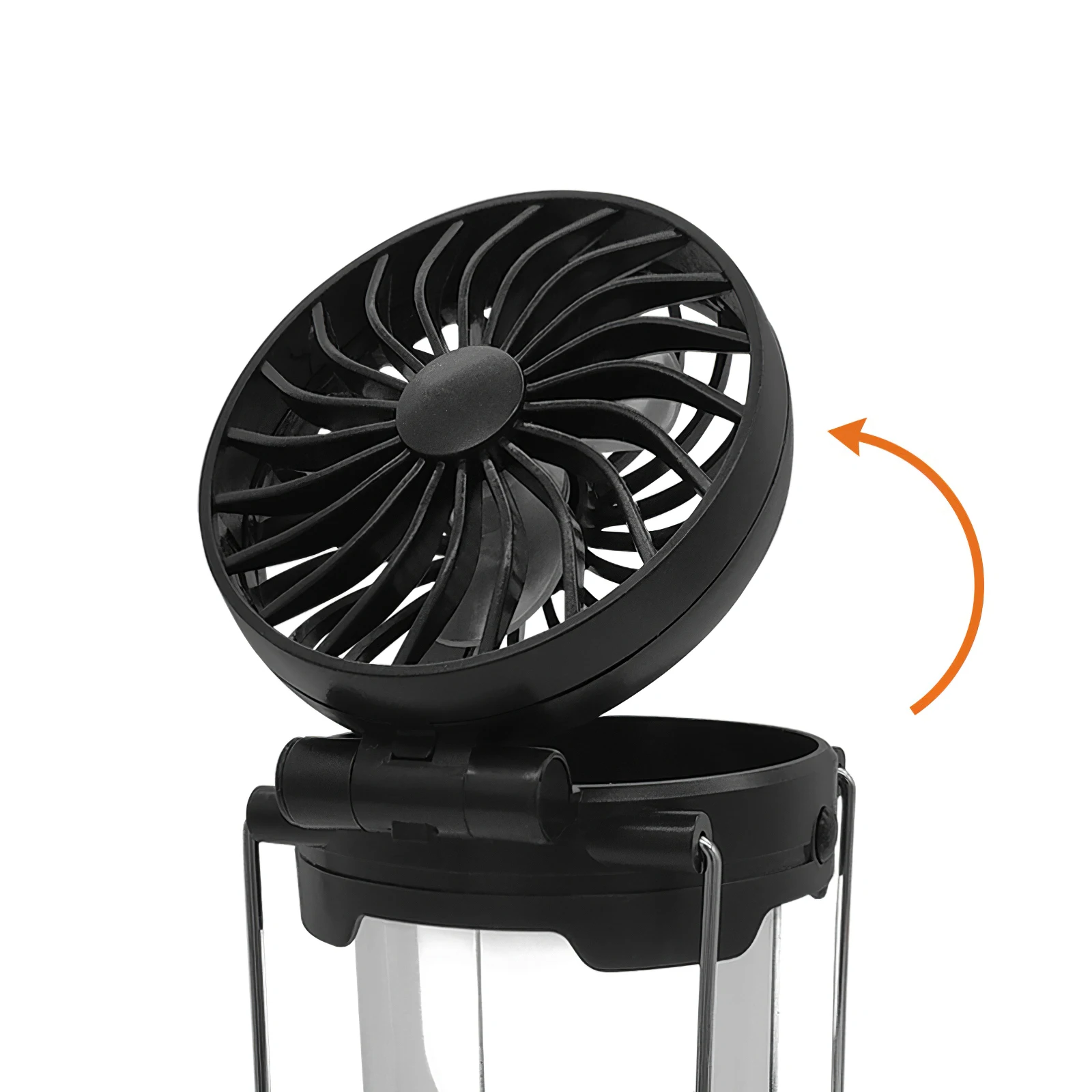 

2 in 1 LED Fan Camping Lamp Handheld Battery-powered Foldable Portable Waterproof Fan Light for Fishing Hiking Camping Outdoor