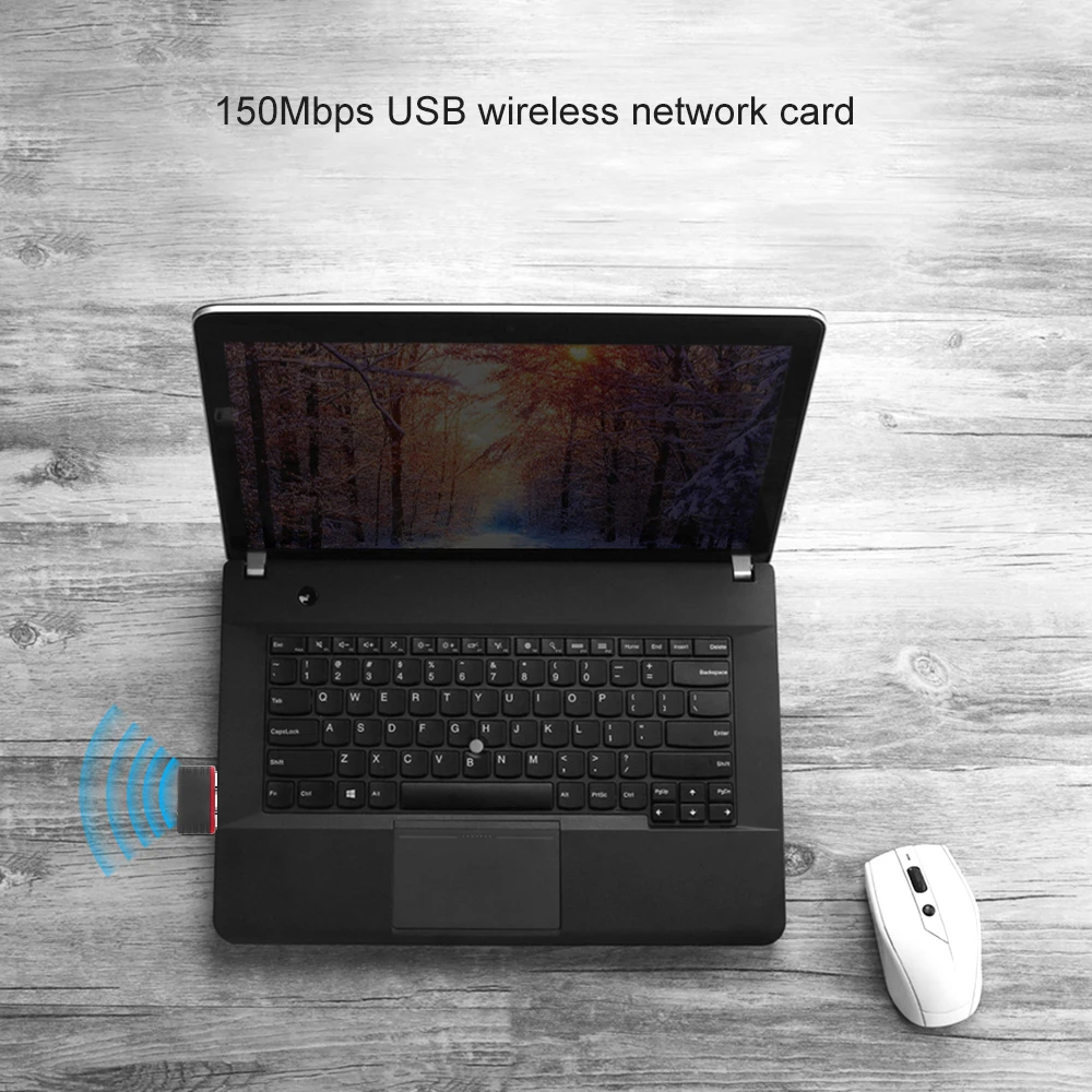 Портативная сетевая мини-карта USB2.0 WiFi беспроводной адаптер Сетевая LAN-карта 150