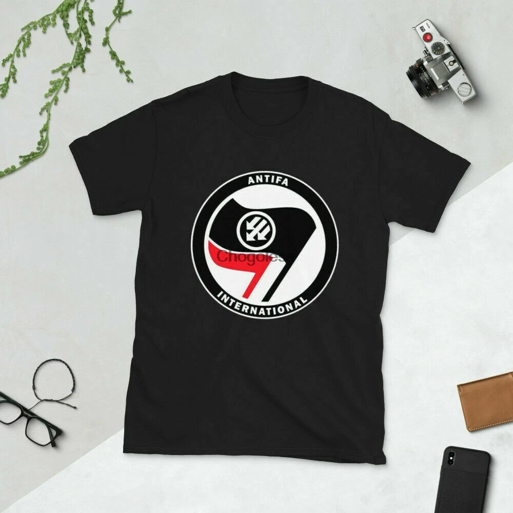 Футболка Antifa International унисекс с коротким рукавом стандартного размера|Мужские