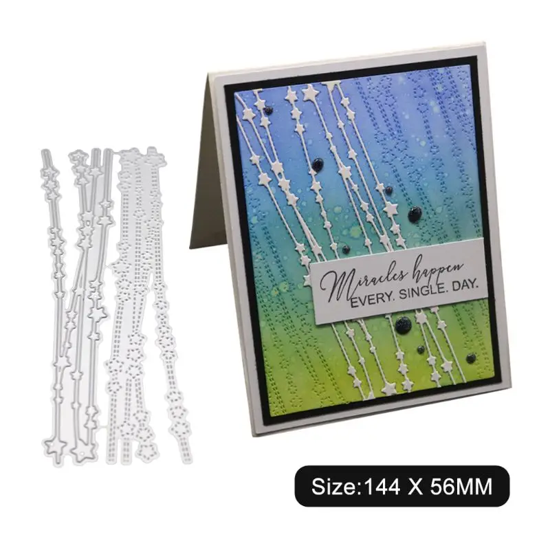 

Meteor Metal Cutting Dies Stencil Scrapbooking DIY Album Stamp Paper Card Embossing Decor Craft New Dies for 2020