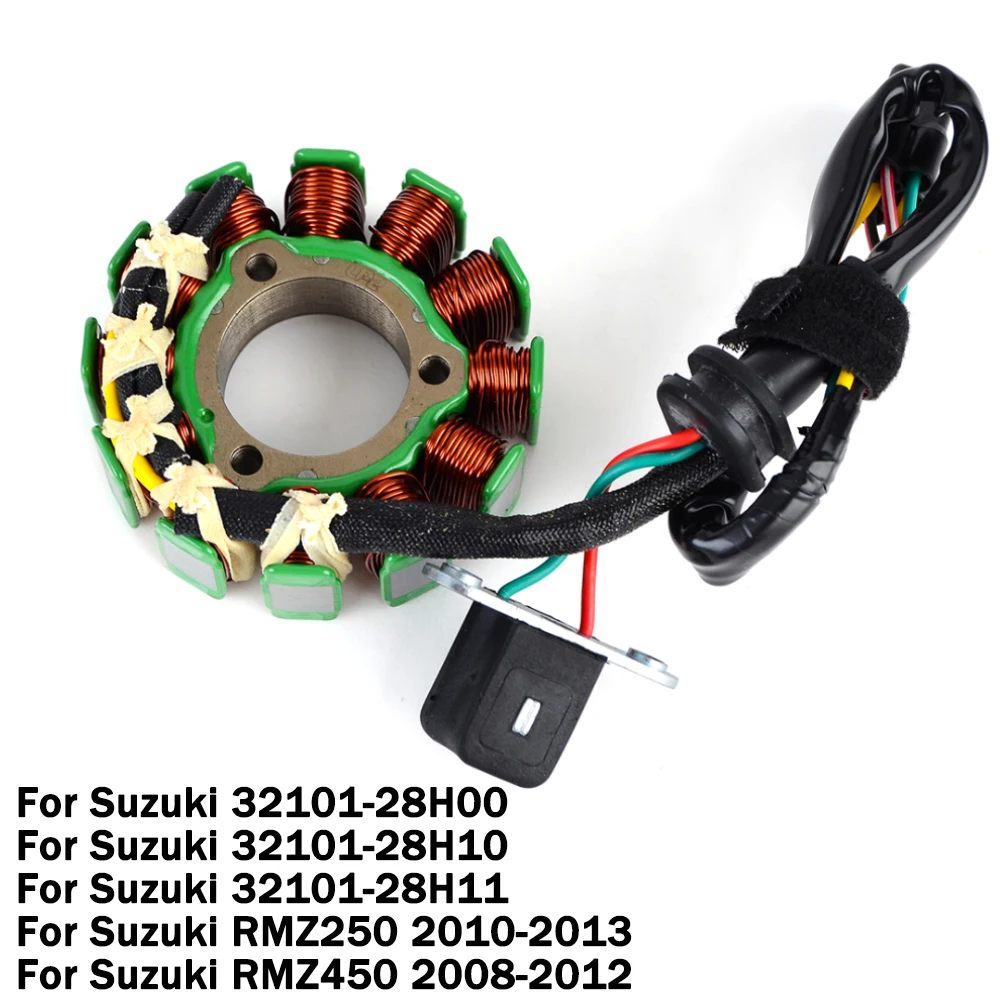 

Generator Stator Coil for Suzuki RMZ450 2008-2012 RMZ250 2010-2013 32101-28H00 32101-28H10 RMZ 250 450 Motorcycle Accessories