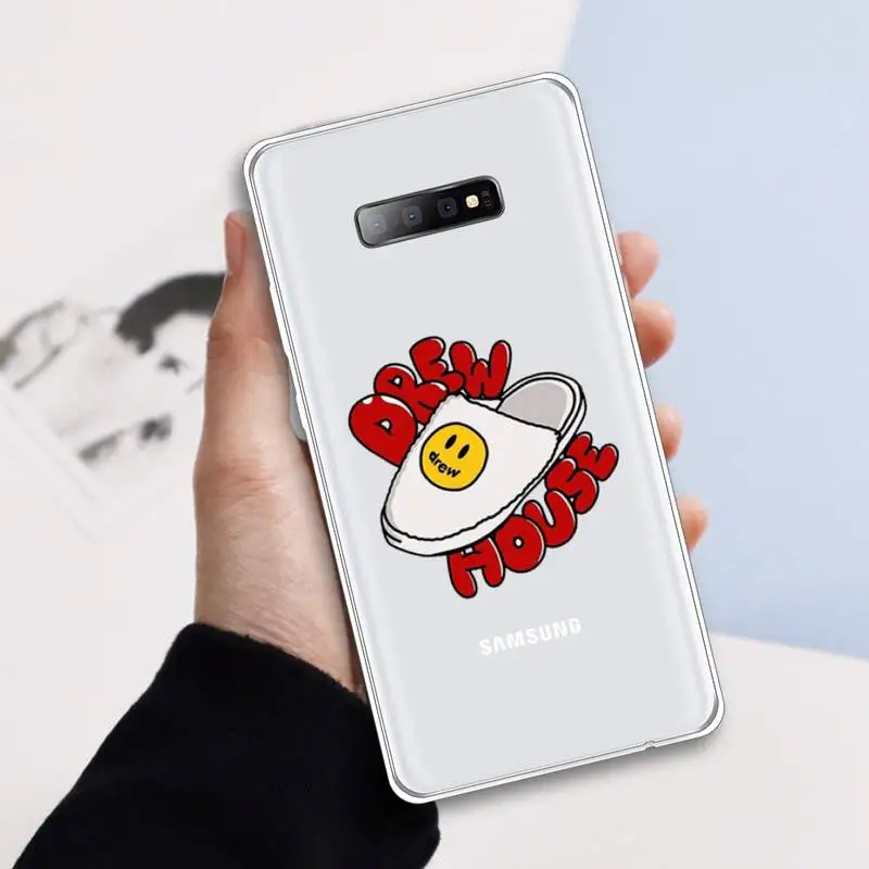 

Drew house cartoon Justin Bieber Phone Case Transparent For Samsung Galaxy A 71 21s S note 8 9 10 plus 20 ultra