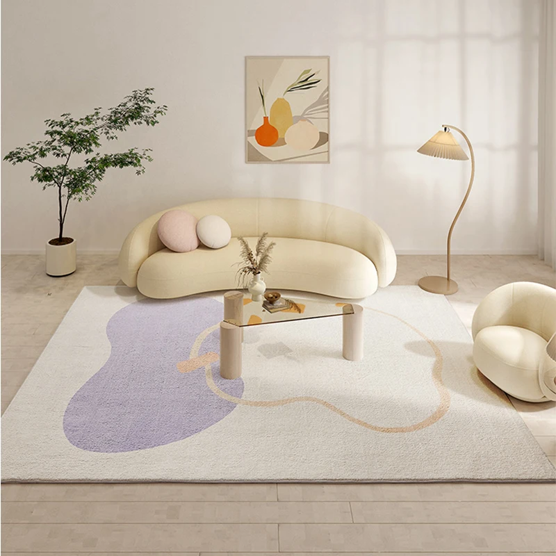

Living Room Carpet Soft Cashmere Rug Rectangle Nordic Ins Style Carpet for Bedroom Study Room Anti-skid Floor Area Rug Fluffy