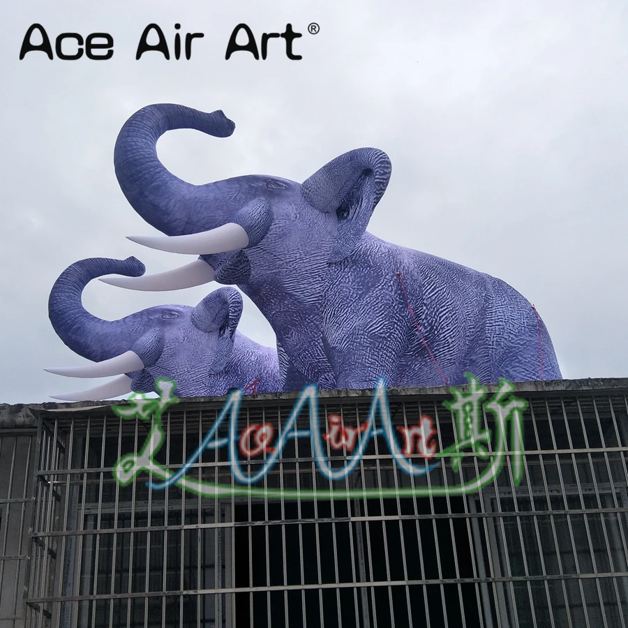 Huge purple inflatable elephant/Africa elephant animal cold balloon replica model for event decoration/safari display | Игрушки и хобби