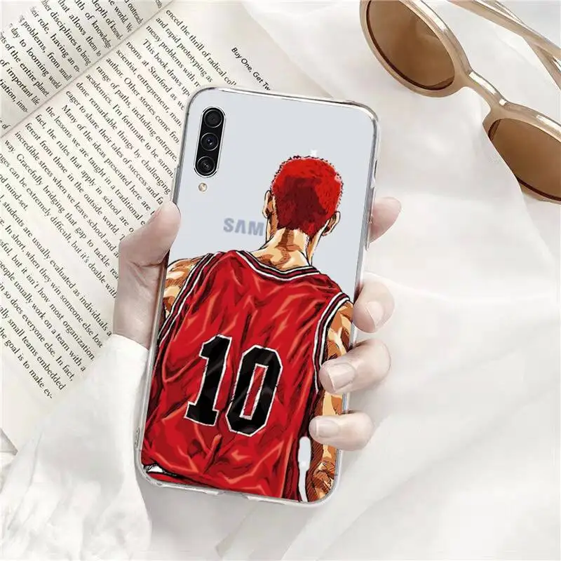 

Slam Dunk anime Phone Case Transparent for Samsung s9 s10 s20 Huawei honor P20 P30 P40 xiaomi note mi 8 9 pro lite plus